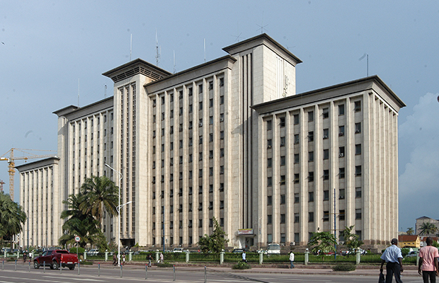 L’immeuble de l’ex-Onatra, abritant le ministère des Transports et voies de communication, à Kinshasa.